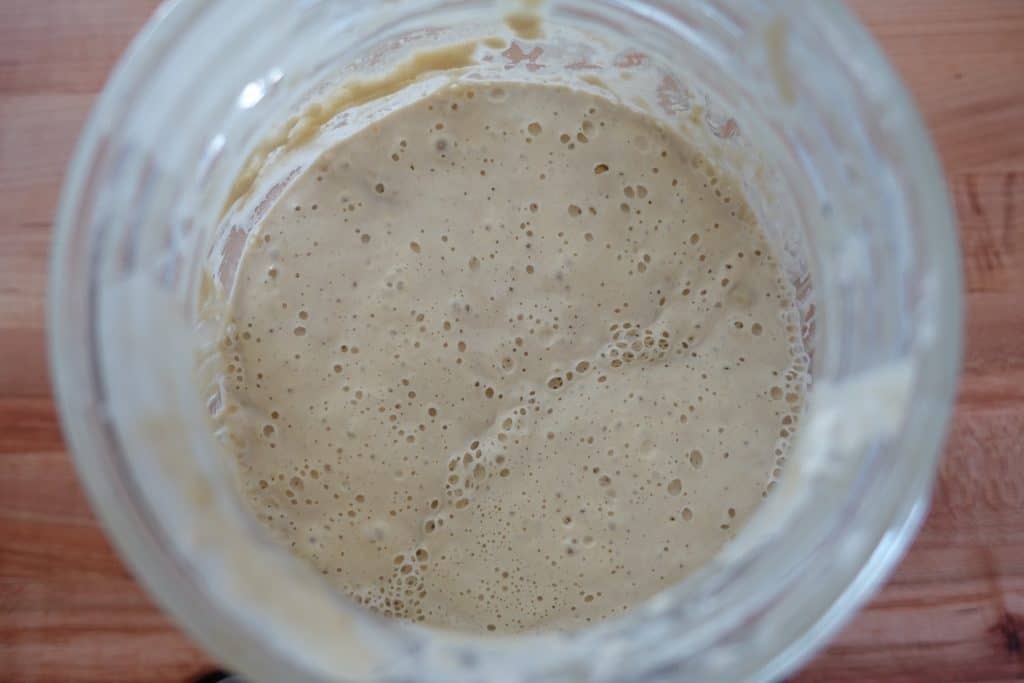 making a natural yeast sourdough starter day 7 active bubbly sourdough starter
