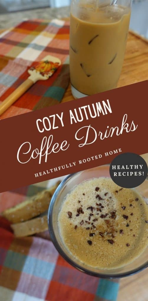 These healthy(ish) coffee drinks are the perfect cozy treat for Fall! You can make them in your own home and they don't have a bunch of nasty ingredients. 