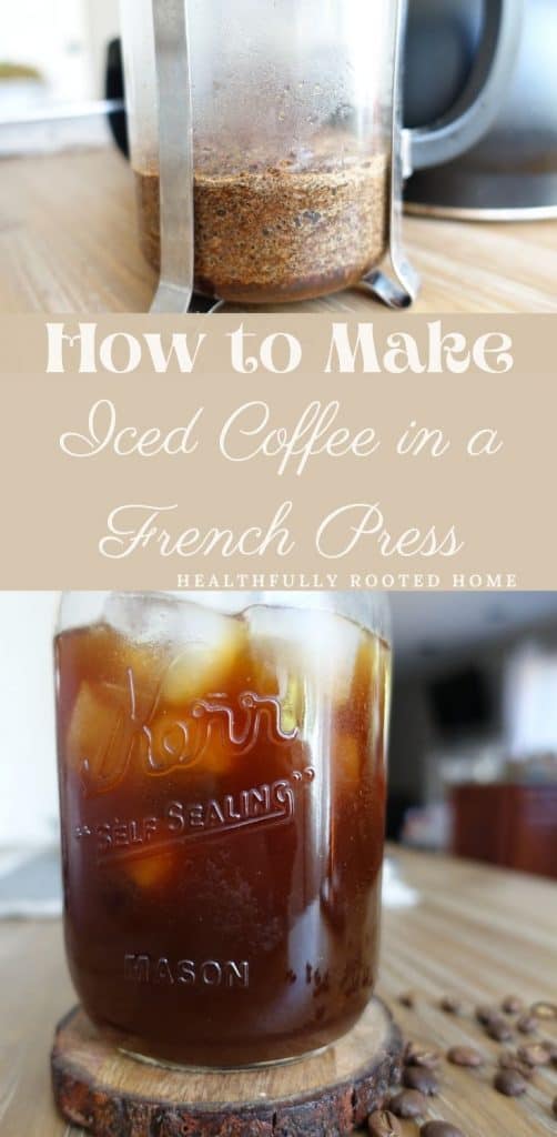 See how to quickly make iced coffee in a french press