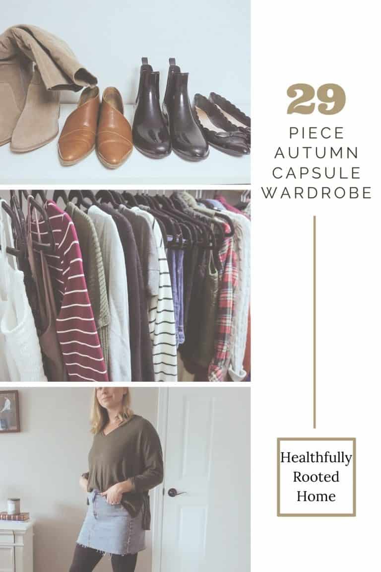 Autumn Capsule Wardrobe Tutorial - Healthfully Rooted Home