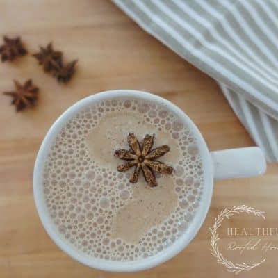 Dirty chai means there are shots of espresso added to a chai latte. I'll teach you how to make your own at home in this post!