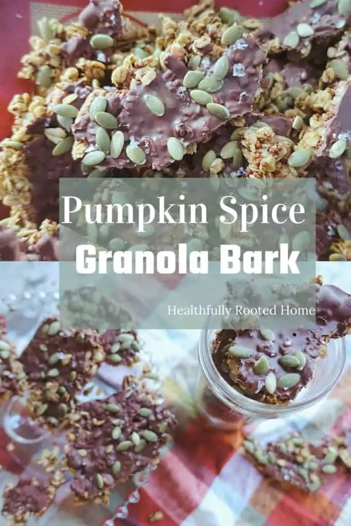This is a healthier version of the Trader Joes Pumpkin Spice Granola Bark! It's so easy and uses way cleaner ingredients than Trader Joe's! 