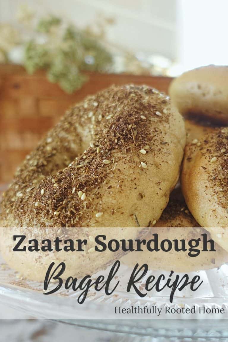 Zaatar Bagel Recipe Using Sourdough Starter Healthfully Rooted Home