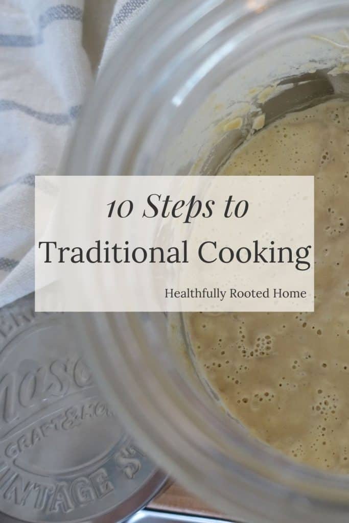 10n steps to traditional cooking sourdough starter in a large mason jar 