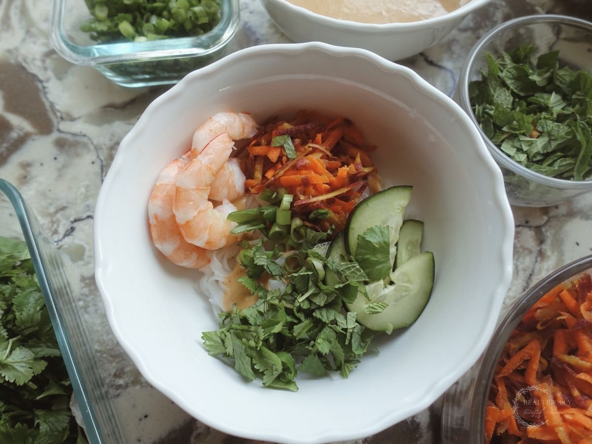 Spring Roll in a Bowl