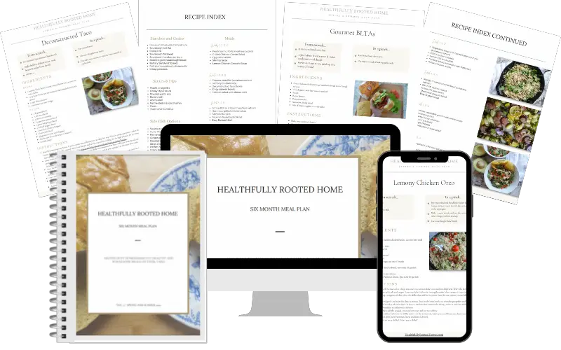 spring and summer meal plan healthfully rooted home 6 month meal plan
