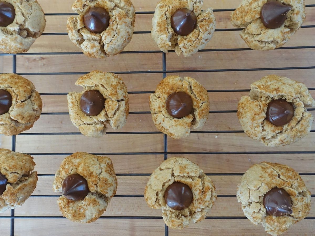 Healthier Peanut Kisses Cookies
