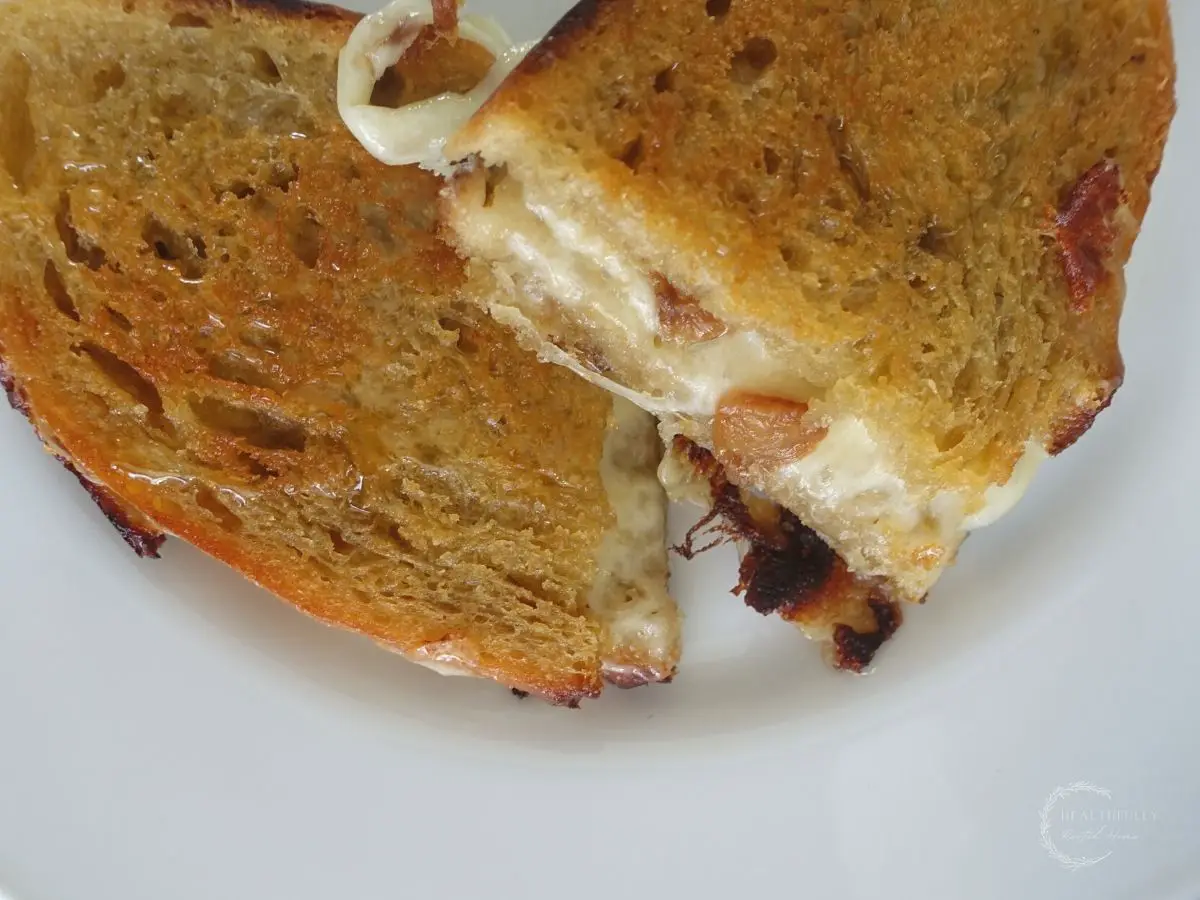 Provolone Grilled Cheese with Garlic Confit