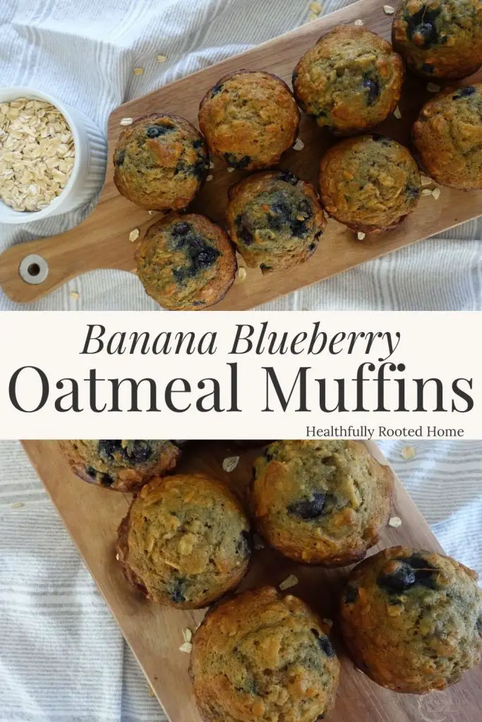 banana blueberry oatmeal muffins recipe